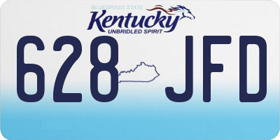 KY license plate 628JFD