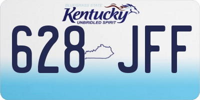 KY license plate 628JFF