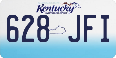 KY license plate 628JFI