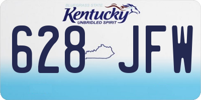 KY license plate 628JFW