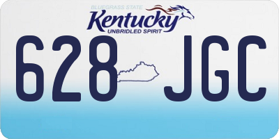 KY license plate 628JGC