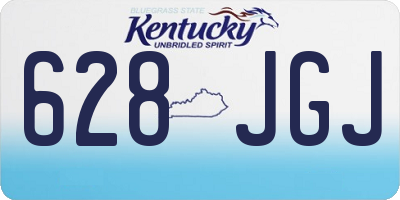 KY license plate 628JGJ