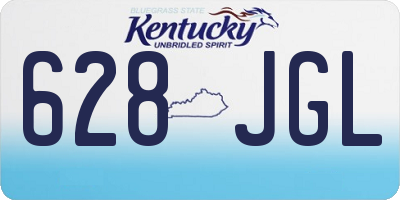 KY license plate 628JGL
