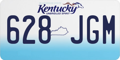 KY license plate 628JGM