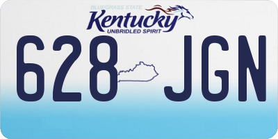 KY license plate 628JGN