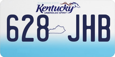 KY license plate 628JHB