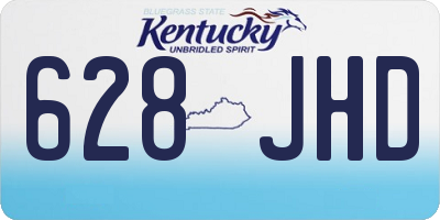 KY license plate 628JHD