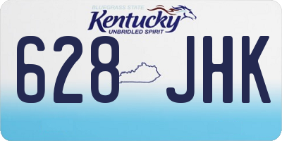 KY license plate 628JHK