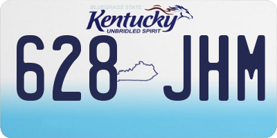 KY license plate 628JHM