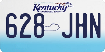 KY license plate 628JHN