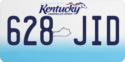 KY license plate 628JID