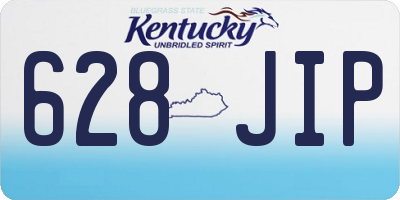 KY license plate 628JIP