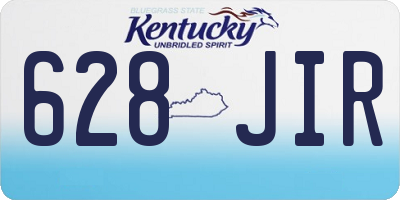 KY license plate 628JIR