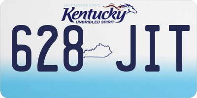 KY license plate 628JIT