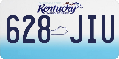 KY license plate 628JIU