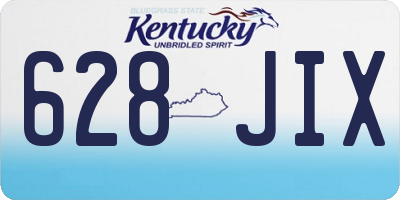 KY license plate 628JIX