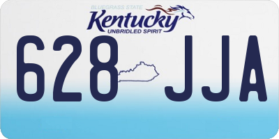 KY license plate 628JJA