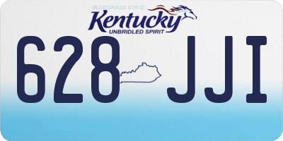 KY license plate 628JJI