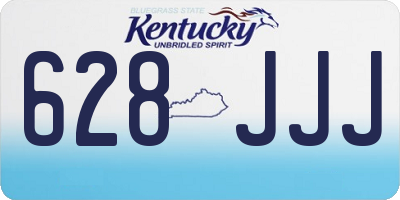 KY license plate 628JJJ