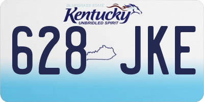 KY license plate 628JKE