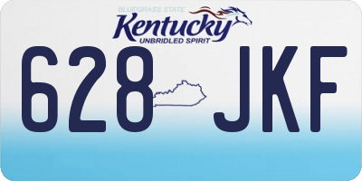 KY license plate 628JKF