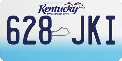 KY license plate 628JKI