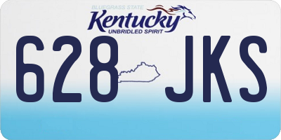 KY license plate 628JKS