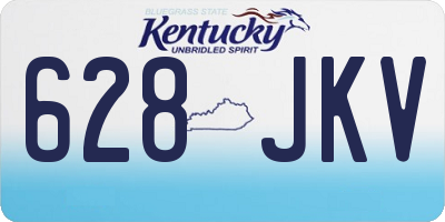 KY license plate 628JKV