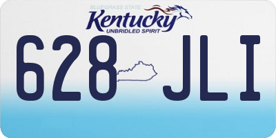 KY license plate 628JLI