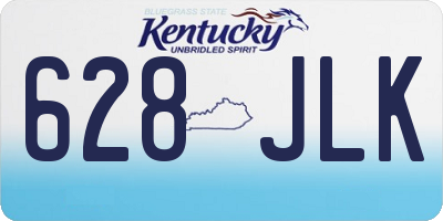 KY license plate 628JLK