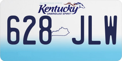 KY license plate 628JLW