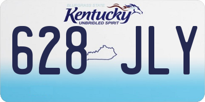 KY license plate 628JLY