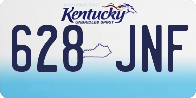 KY license plate 628JNF