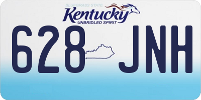 KY license plate 628JNH