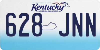 KY license plate 628JNN