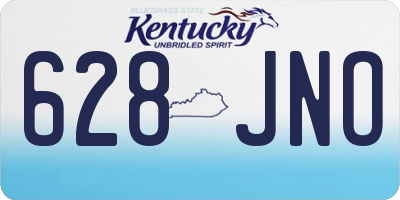 KY license plate 628JNO