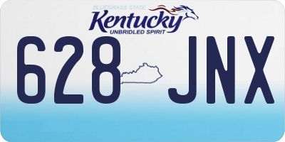 KY license plate 628JNX