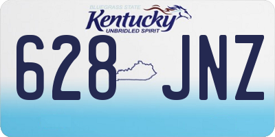 KY license plate 628JNZ