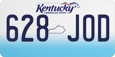KY license plate 628JOD