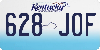 KY license plate 628JOF