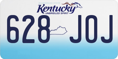 KY license plate 628JOJ