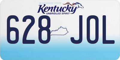 KY license plate 628JOL