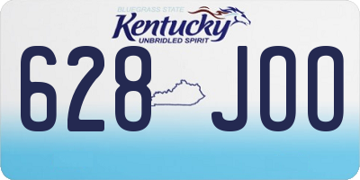 KY license plate 628JOO