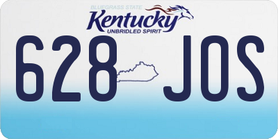 KY license plate 628JOS