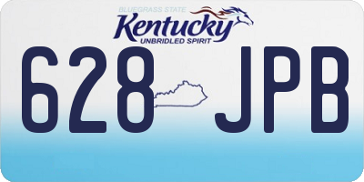 KY license plate 628JPB