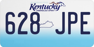 KY license plate 628JPE