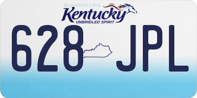 KY license plate 628JPL