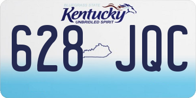 KY license plate 628JQC