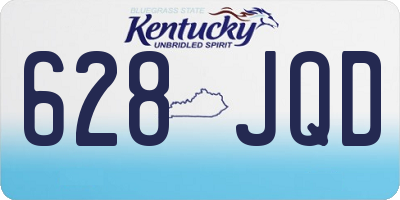 KY license plate 628JQD