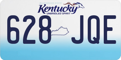 KY license plate 628JQE